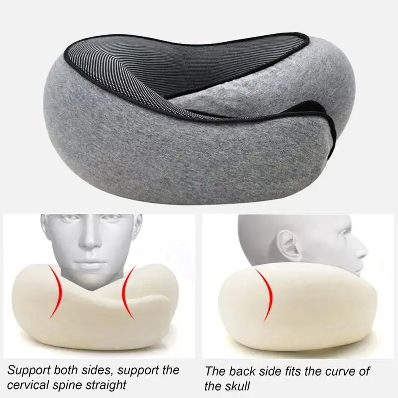 Vitera Nakkepute - Reisepute med Memory Foam (Grå)