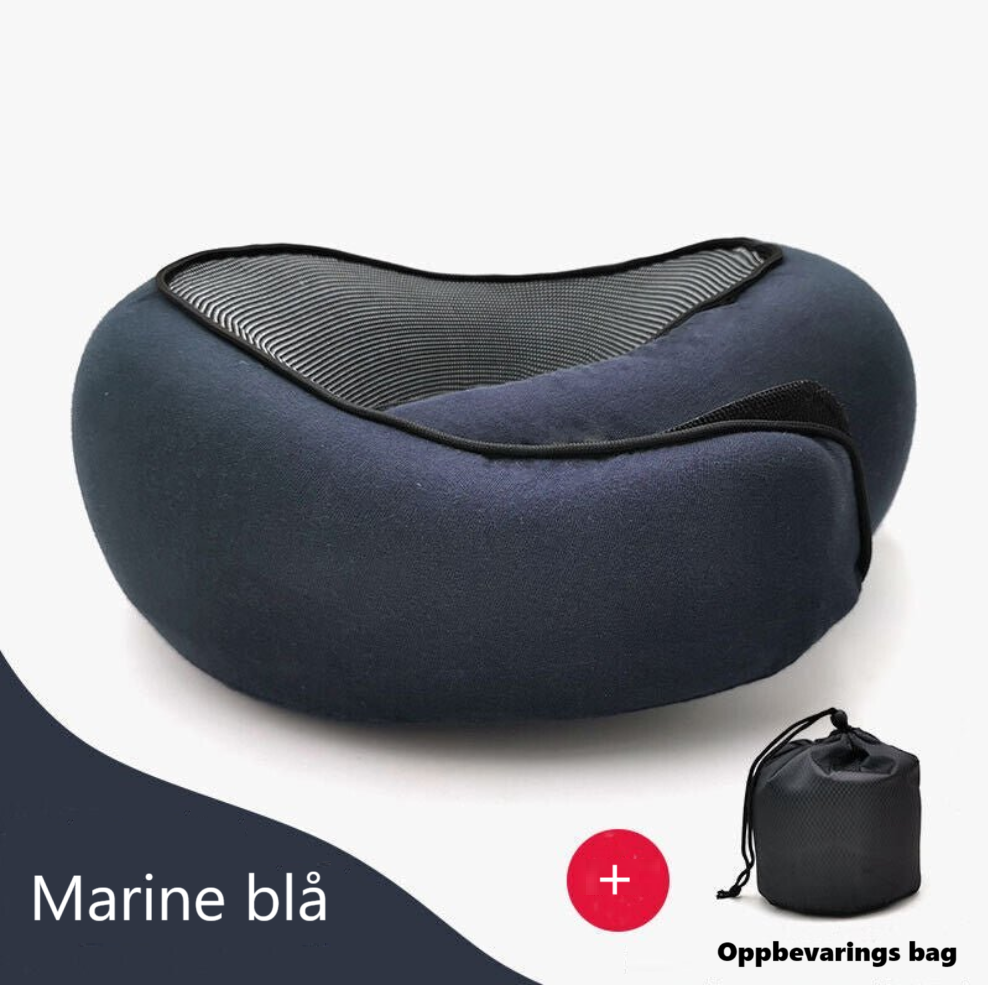 Vitera Nakkepute - Reisepute med Memory Foam (Grå)