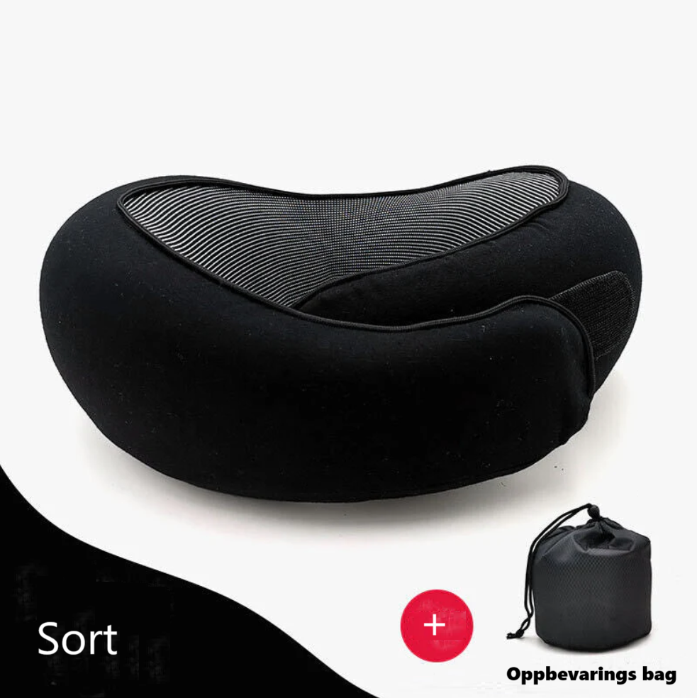 Vitera Nakkepute - Reisepute med Memory Foam (Grå)