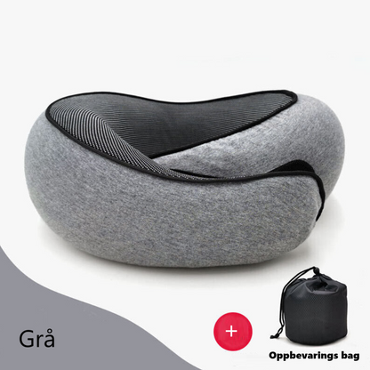 Vitera Nakkepute - Reisepute med Memory Foam (Grå)